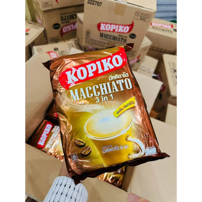 Cafe Sữa Hòa Tan Kopiko Macchiato gói lớn 480g
