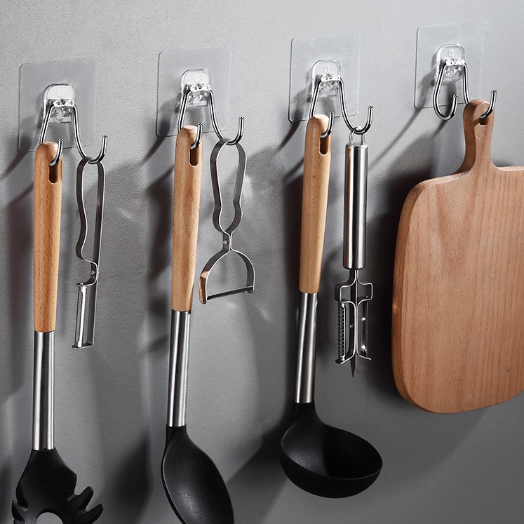 Móc inox 304 dán tường 2 chân