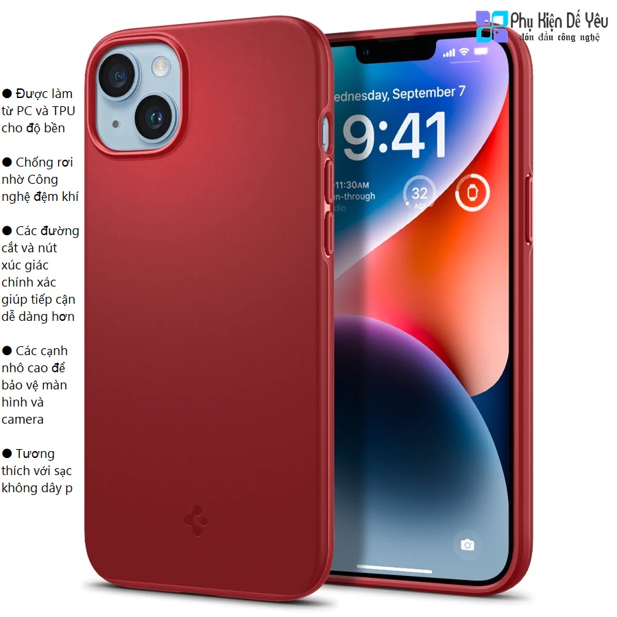 Ốp Spigen Thin Fit cho iPhone 14 Pro Max/ 14 Pro/ 14 Plus/ 14 (Phân phối chính hãng, bảo hành 12 tháng)