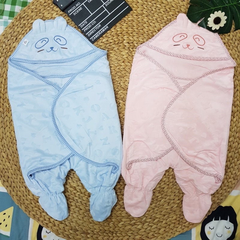 [HCM][Chọn Mẫu] Choàng ủ có chân khăn choàng quấn cho bé sơ sinh