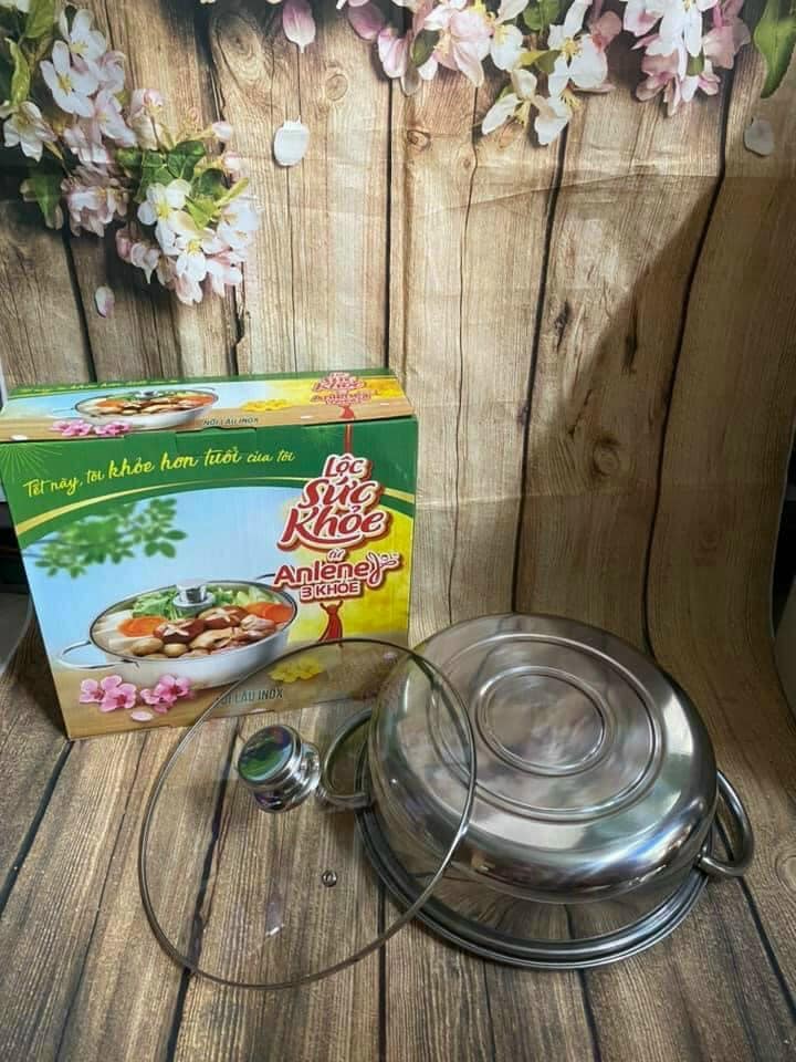 [HCM]Nồi lẩu inox - 26cm quà từ Anlene