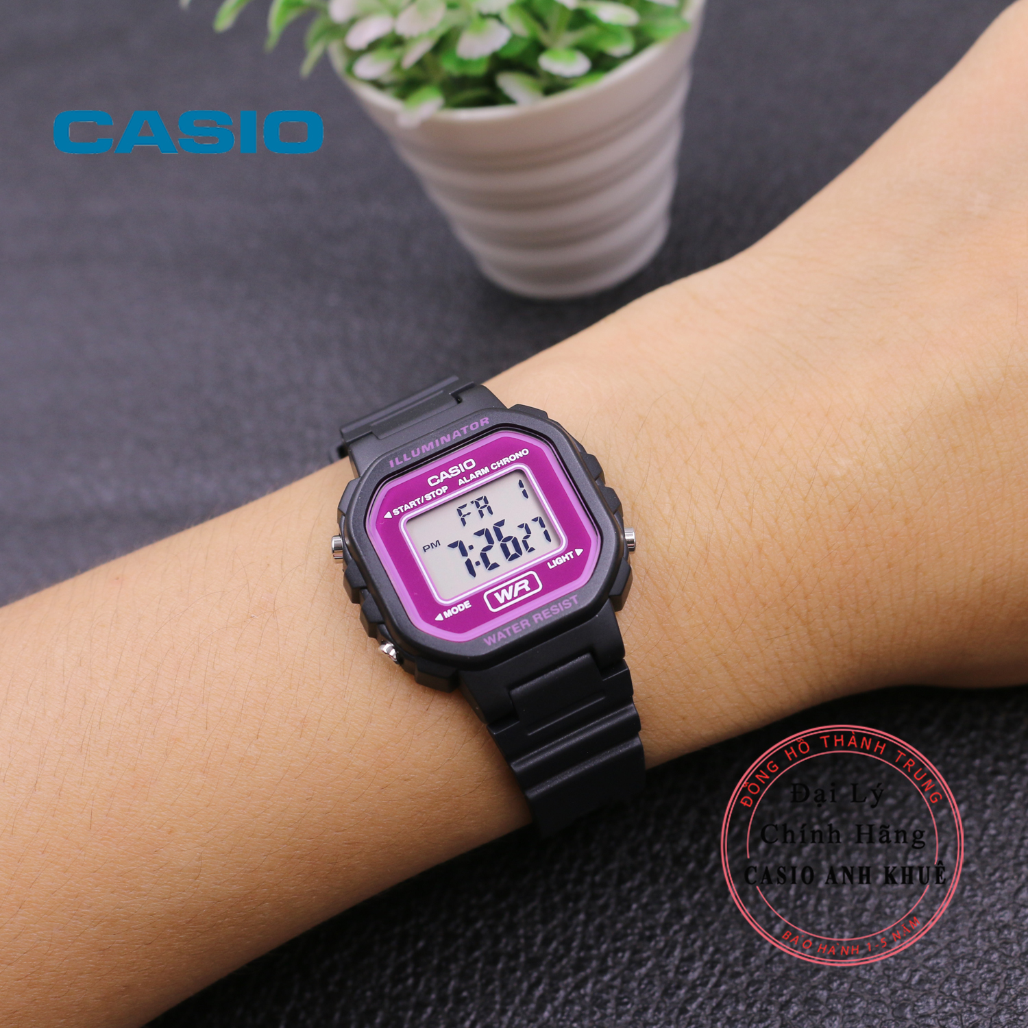 Casio La-20Wh-4Adf Women's Electronic Watch with Plastic Strap
