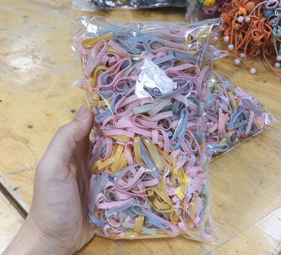 Thun/chun cột tóc- Túi thun cột tóc đàn hồi đa năng - Selenshop