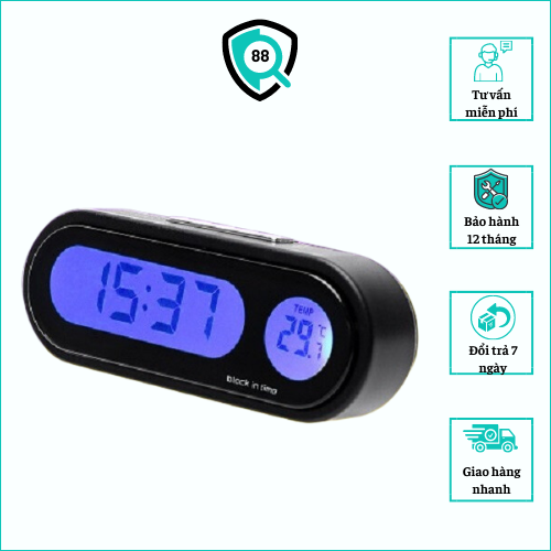 Đồng hồ Điện Tử Mini Trên Ô Tô V2
