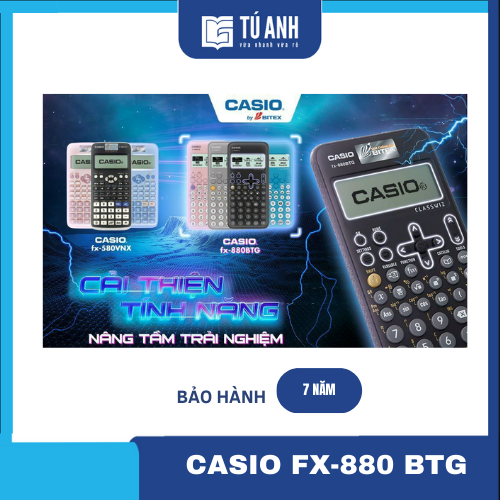 Máy Tính Khoa Học Casio FX-880BTG [ Sản phẩm chính hãng ]
