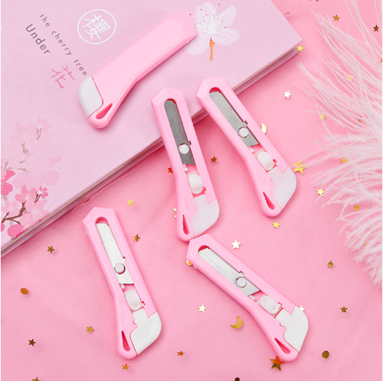 Dao dọc dấy mini màu hồng ,đồ dùng học sinh