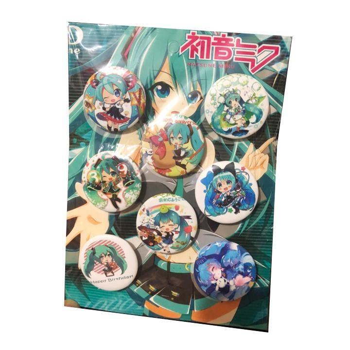 Bảng huy hiệu Miku Hatsune 8 chiếc anime chibi dễ thương