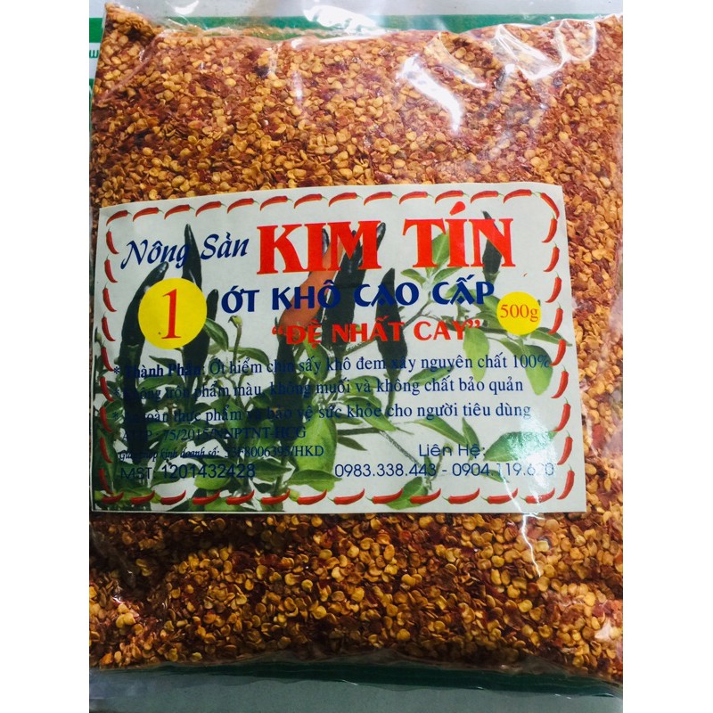 Ớt khô Kim Tín loại 1 gói (100g)
