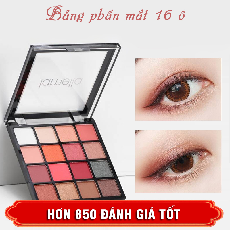 Bộ Trang Điểm Đầy Đủ Lameila 7 Món Kem Che Khuyết Điểm + Phấn Mắt 16 Ô + Phấn Phủ + Mascara + Chì Kẻ Mày + Kẻ Mắt Nước + Son Kem Bộ Makeup Cá Nhân Bộ Trang Điểm Chuyên Nghiệp Xp - Bt051