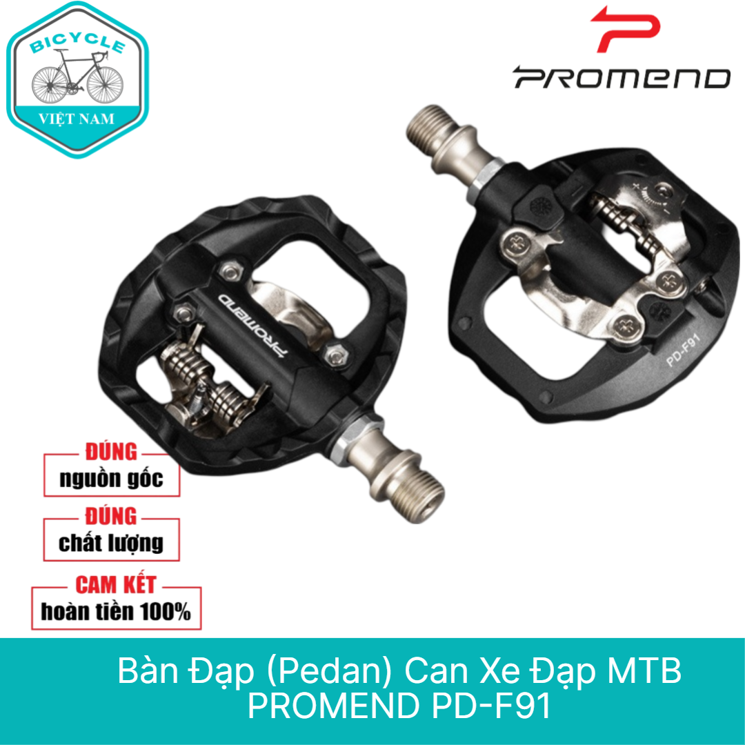 Pedan Bàn Đạp Can Xe Đạp PROMEND PD F91 – 2 Chế Độ SPD & Phẳng