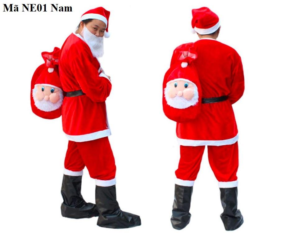 Bộ đồ ông già noel ne01- nam