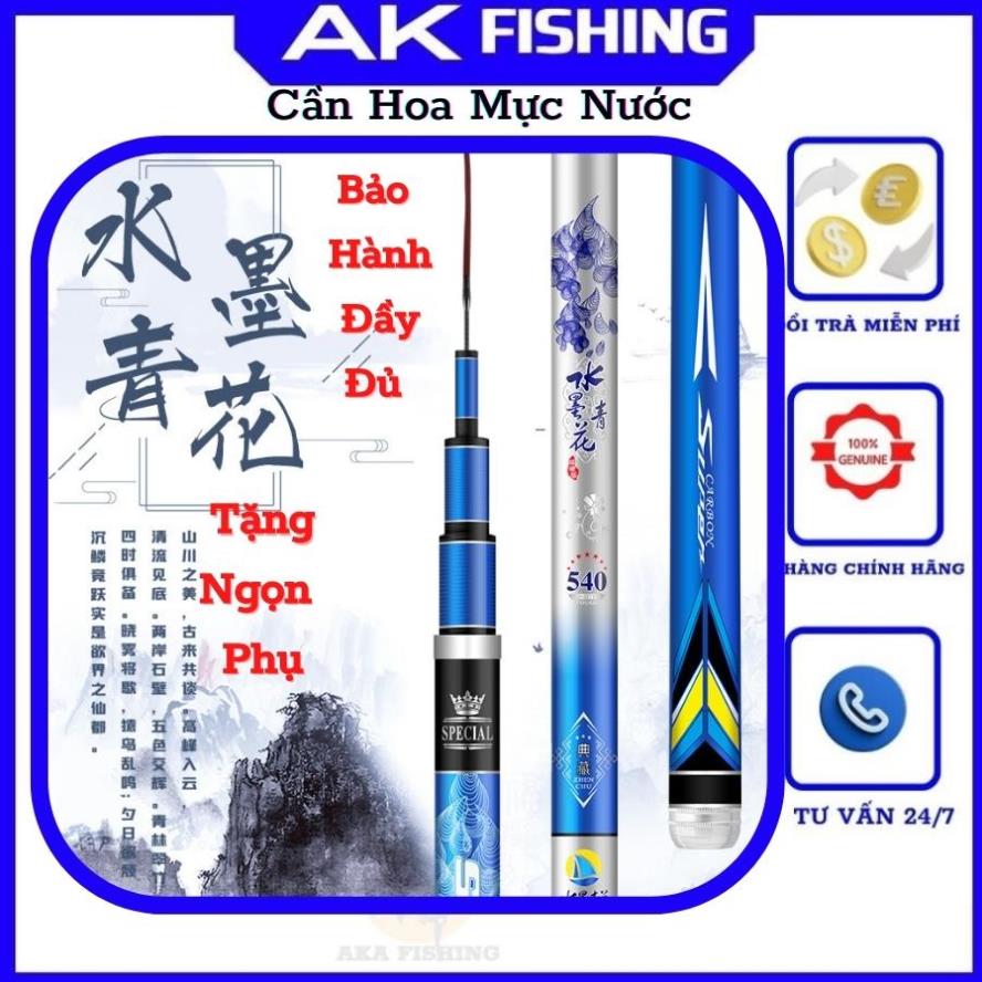 Cần câu tay Hoa Mực Nước 6H thế hệ 1+2 chuyên câu đơn câu đài chép chắm