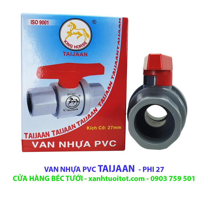 [HCM]Bộ 5 VAN NƯỚC PVC PHI 27 - TAIJAAN