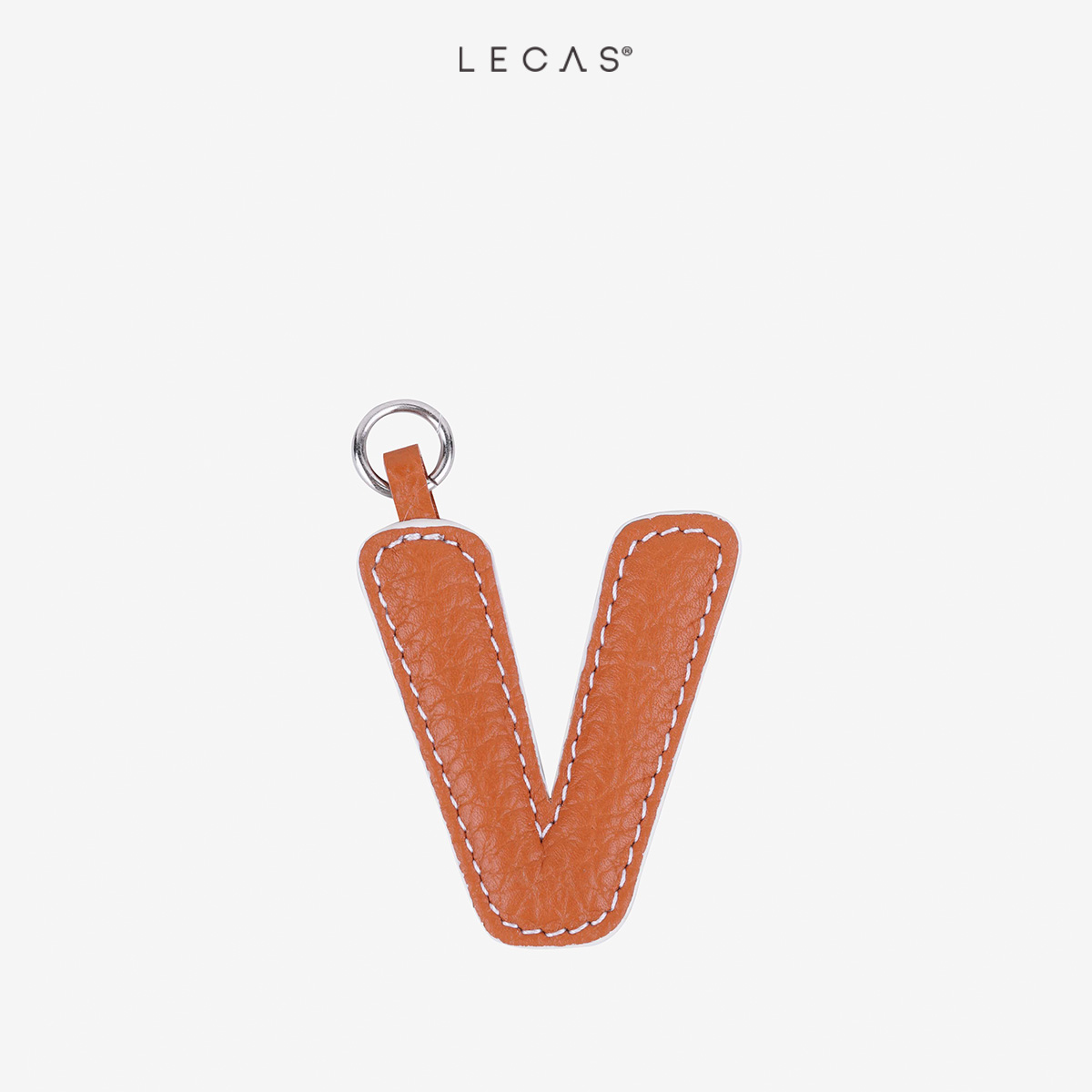 Phụ kiện da bò thật lecas charm chữ