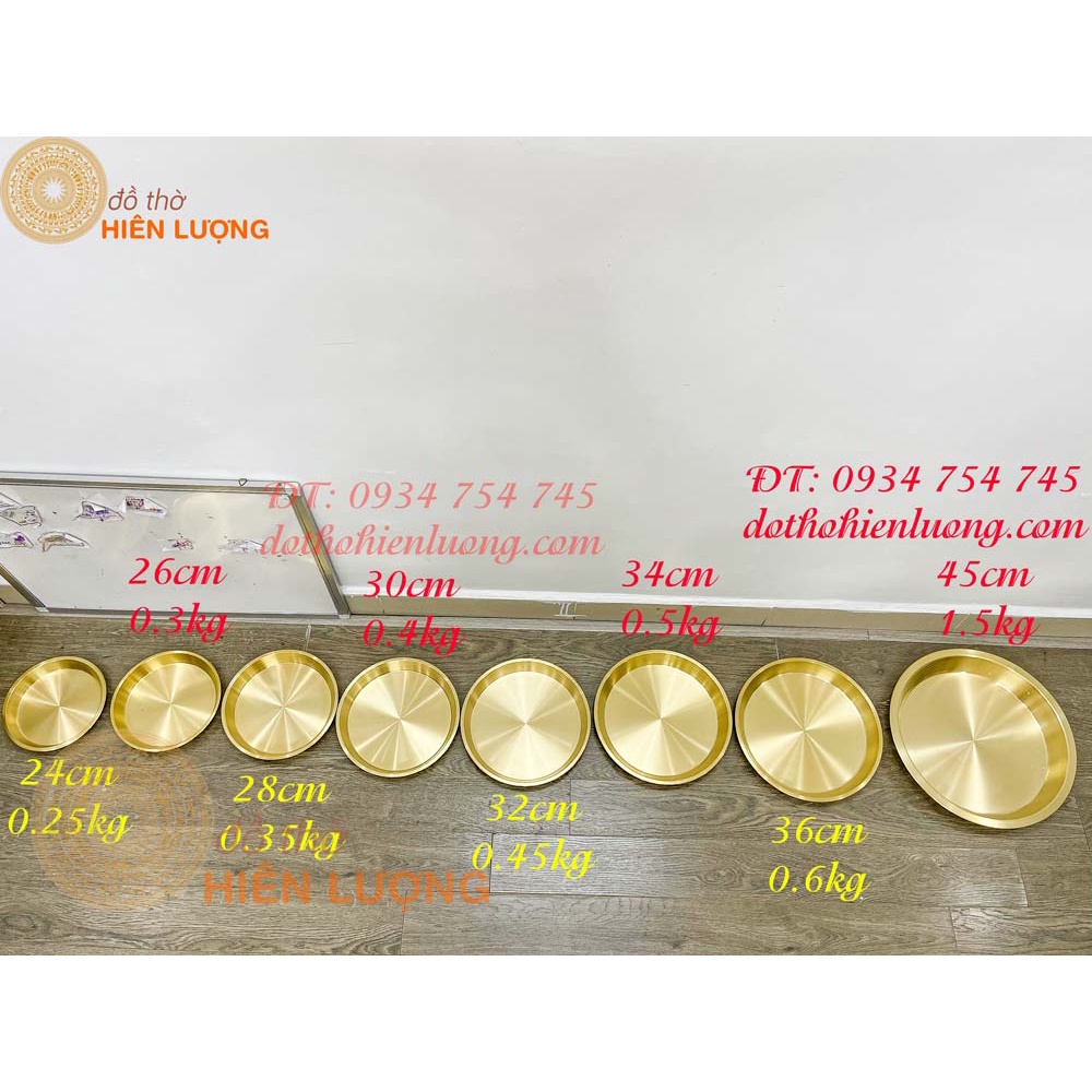 Church flat bottom fruit solid brass dish