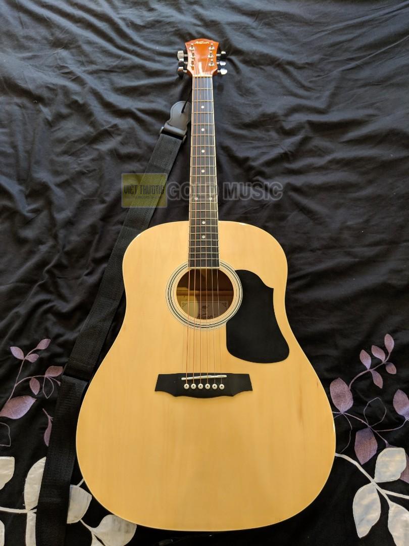 Đàn Guitar Acoustic Kapok LD14 4/4 ( tặng bao + 3 phím + capo )