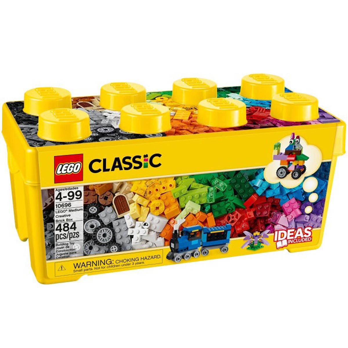 Mô Hình LEGO Thùng Gạch Trung Classic 10696 Sáng Tạo (484 Mảnh Ghép)