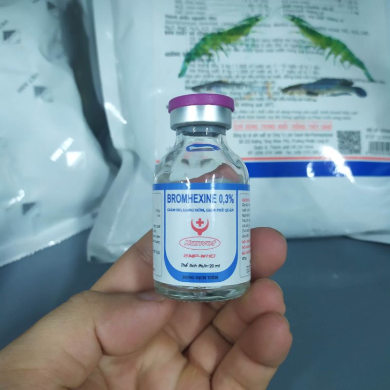 Bromhexine 0,3% 20ml Long đờm vật nuôi