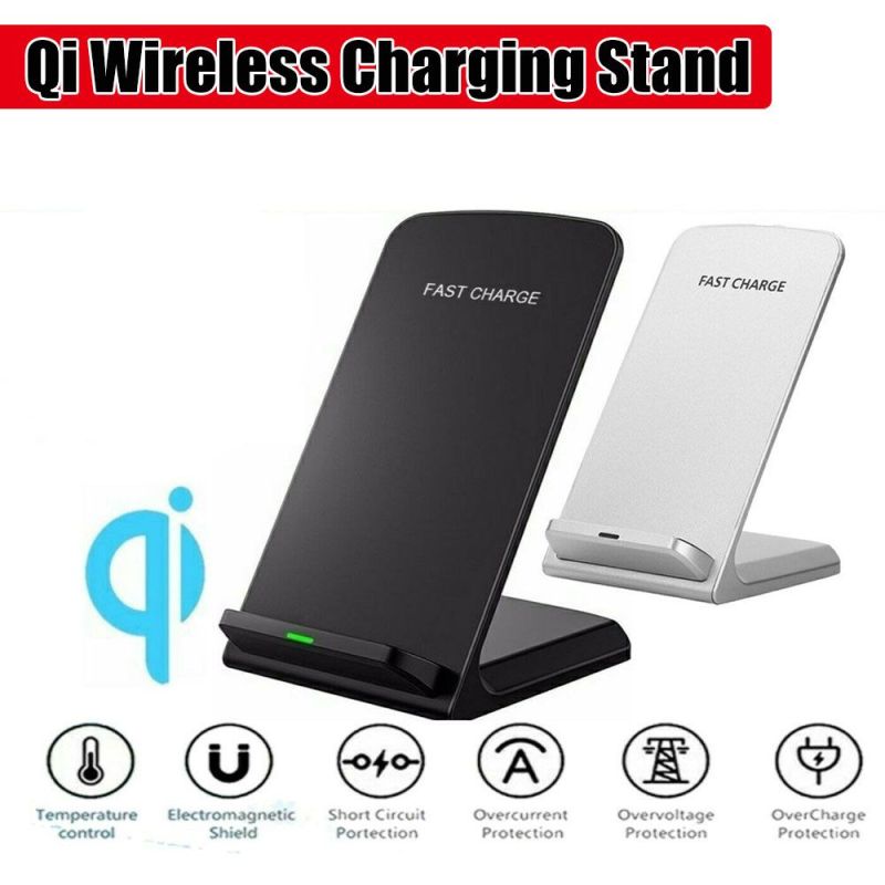 UBEWLB Anti-overcharge Phone Holder Sleep-Friendly Light For Anroid iPhone Qi Standard Charger Charging Stand Dock Fast Charging Wireless Charging Stand
