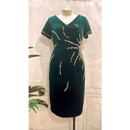 đầm nhung thiết kế sang trọng
