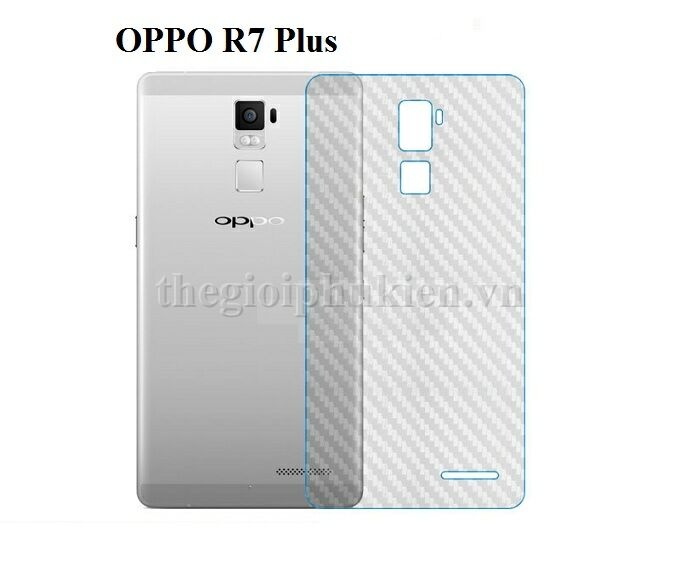 Miếng dán lưng vân carbon, các bon oppo r7 plus