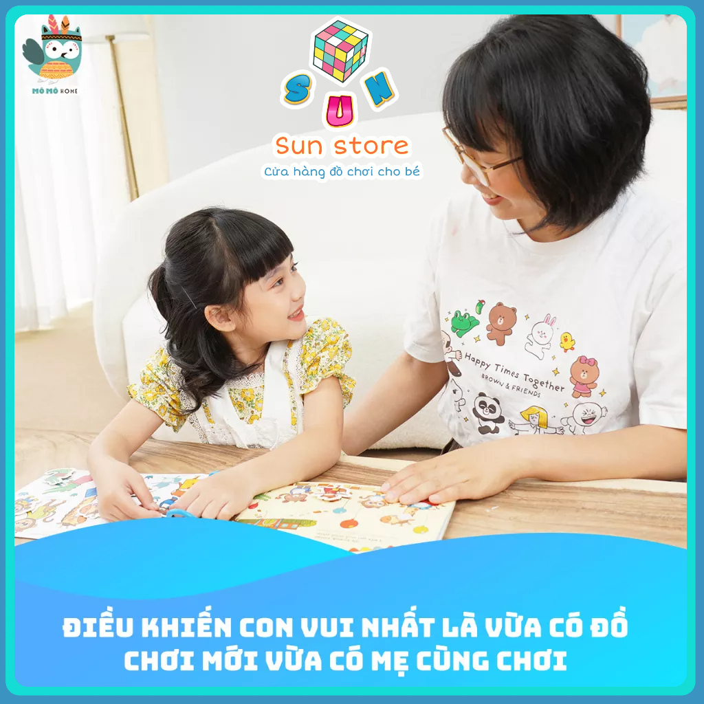 Beezi Book, học liệu bóc dán cho bé, sách bóc dán