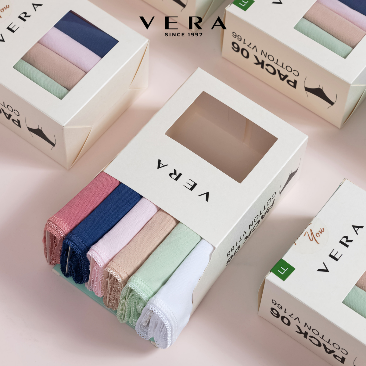 Combo 06 quần lót nữ cotton VERA 7166