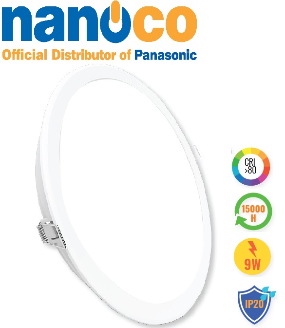 [HCM]ĐÈN LED DOWNLIGHT 9W NANOCO / ECO SERIES - NED096 / NED094 / NED093 / NED 096