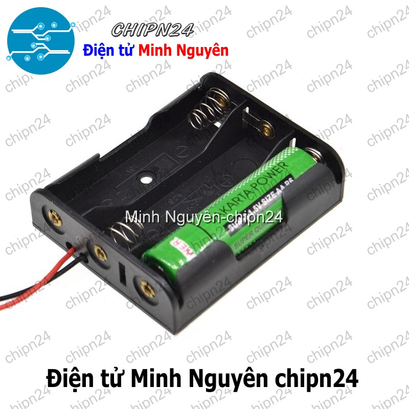 [1 cái] (C3) Hộp Đế pin 3 viên AA - HH000607