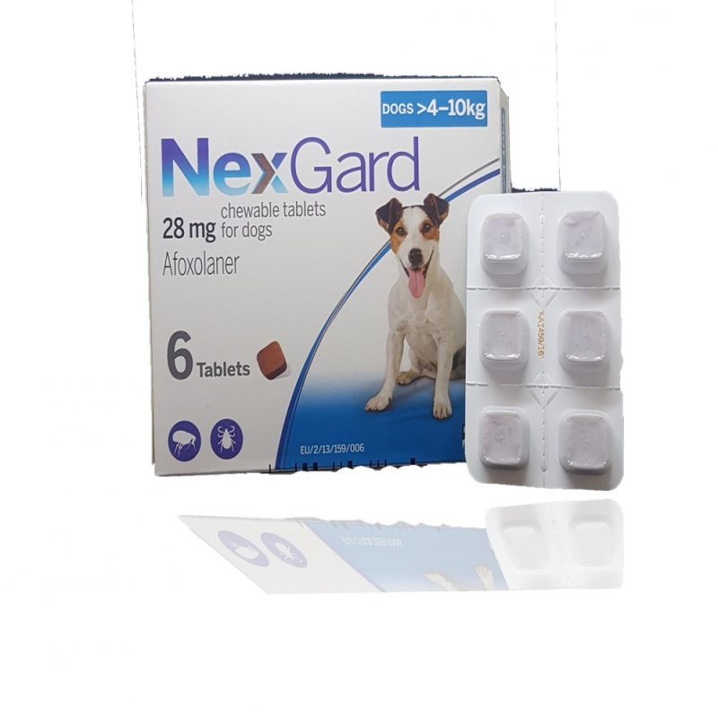 1 viên NexGard giúp loại bỏ ghẻ, ve, rận, bọ chét cho chó từ >4-10kg