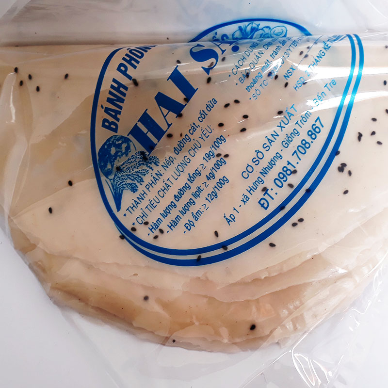 Bánh tráng dừa đặc sản Bến Tre 30 cái