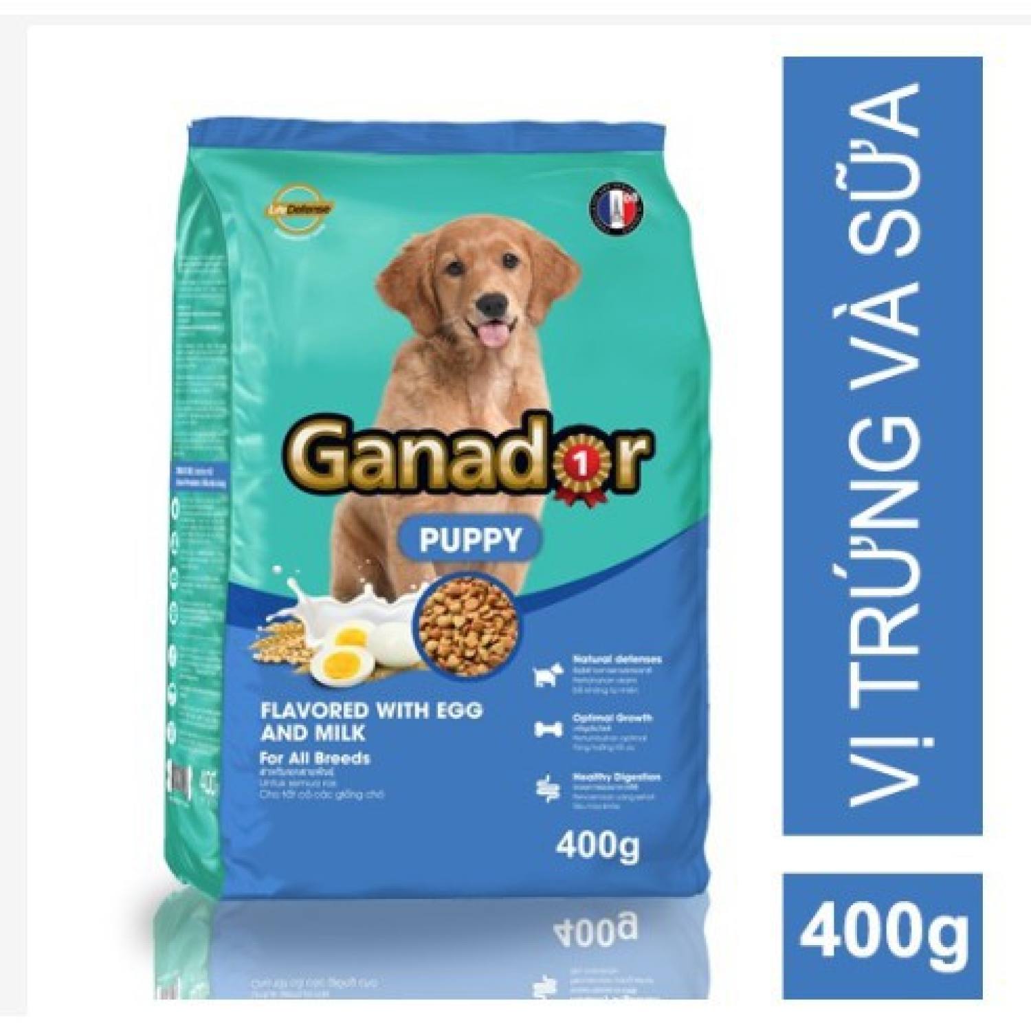 [400gr] Thức Ăn Cho Chó Con Ganador DHA và Ganador trứng sữa