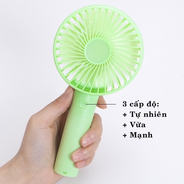 Quạt cầm tay - quạt mini tích điện N9 3 cấp độ gió