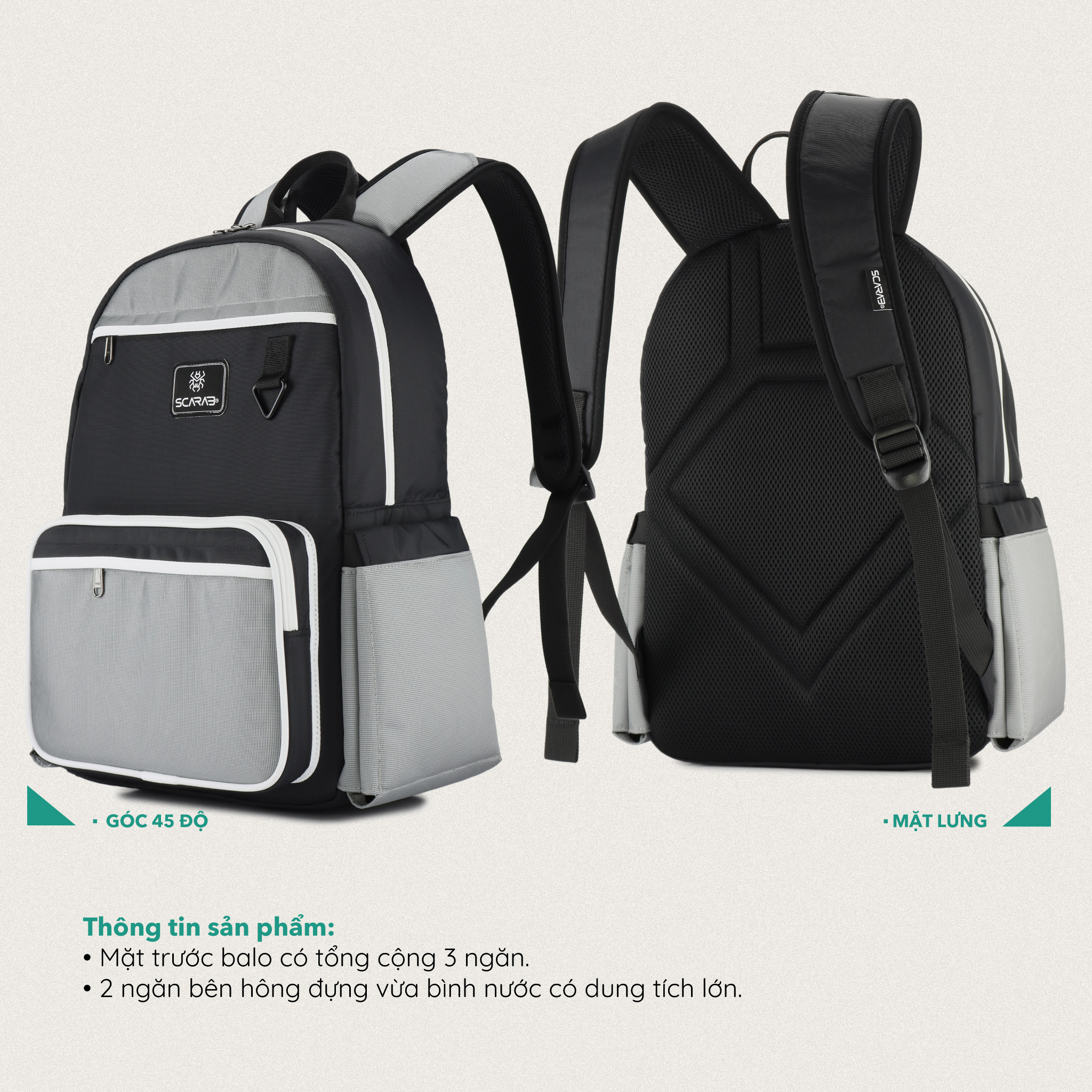 Balo Đi Học, Đi Chơi SCARAB - MULTI™ Unisex
