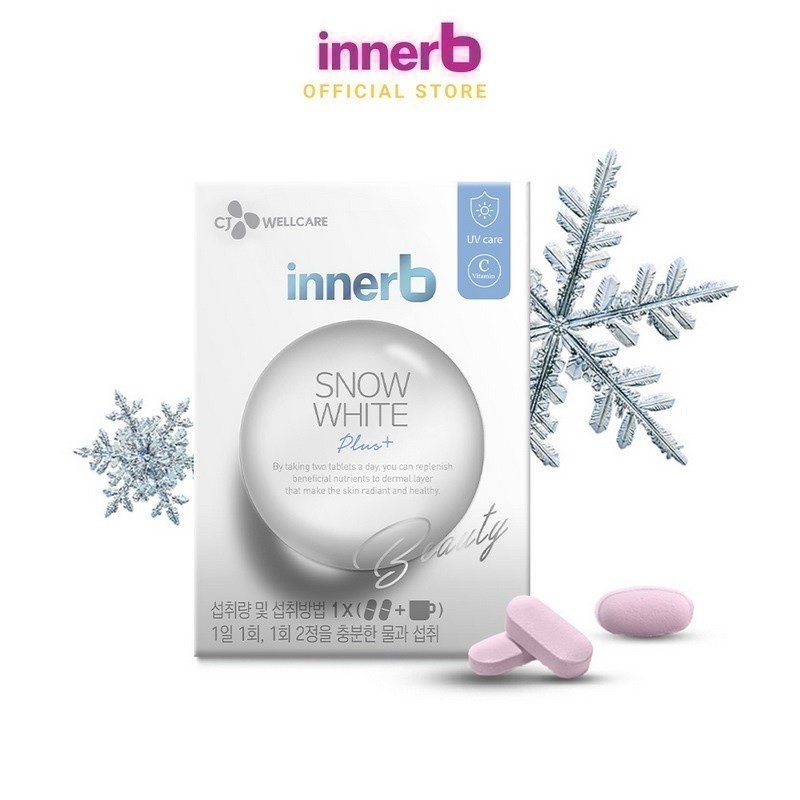 [Mua 2 tặng 1] Bộ đôi thực phẩm bảo vệ sức khỏe InnerB Snow White (28g)