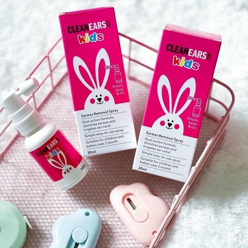 Xịt Tan Ráy Tai Cho Bé - Cleanears Kids - 30ml