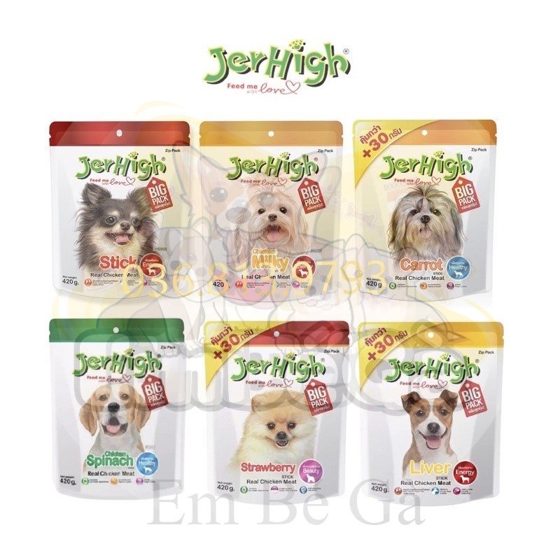 [HCM][HSD2022] SNACK JERHIGH GÓI LỚN JUMBO 420G