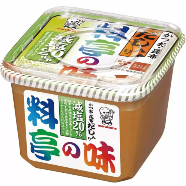 Tương Miso Dashi trộn sẵn Marukome (Cắt giảm 20% muối) 375gr