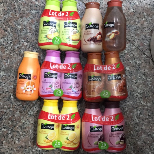 Sữa Tắm Cottage Pháp 250ml (cặp 2 chai)