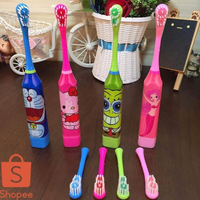 ⛔FREESHIP⛔. Bàn chải đánh răng tự động (TẶNG 1 ĐẦU BÀN CHẢI - TRẺ EM)