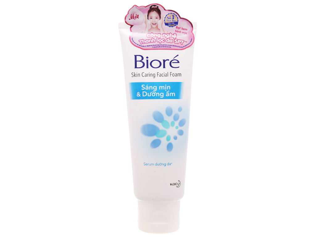 Sữa Rửa Mặt Bioré Sáng Mịn Dưỡng Ẩm 100g