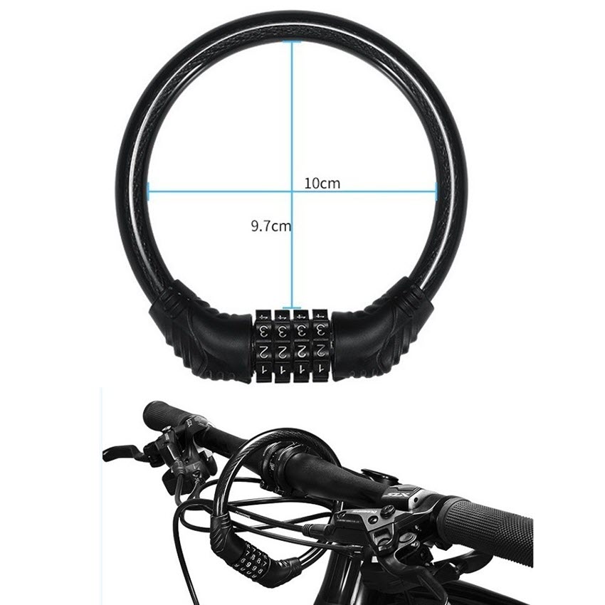 Khóa xe đạp 4 số đổi được mã chất lượng cao