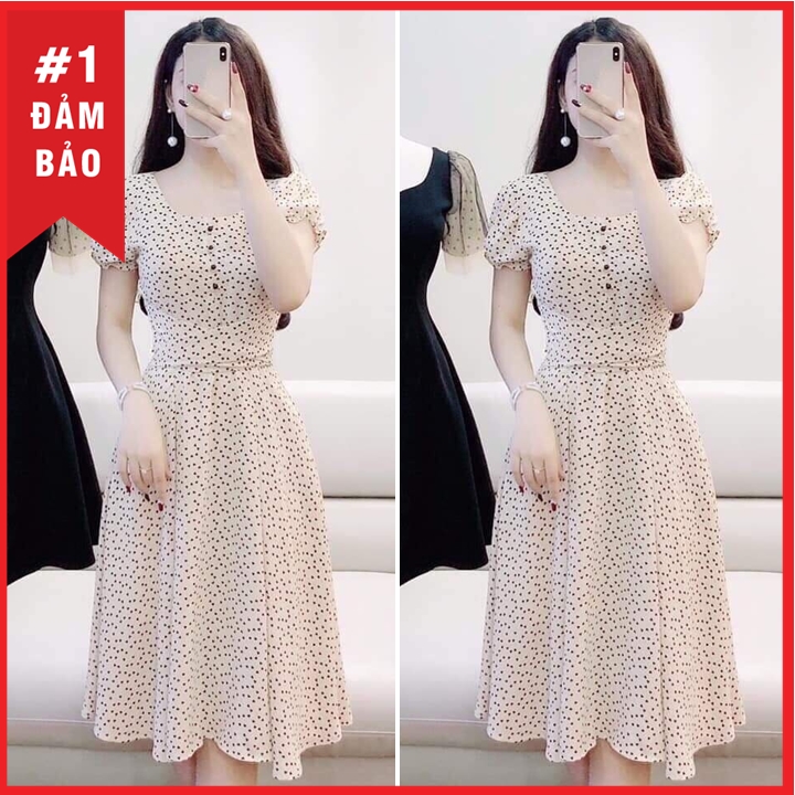 [HCM]ĐẦM CHẤM BI NHÍ NỮ TÍNH B324 ĐỦ SIZE SMLXLXXL