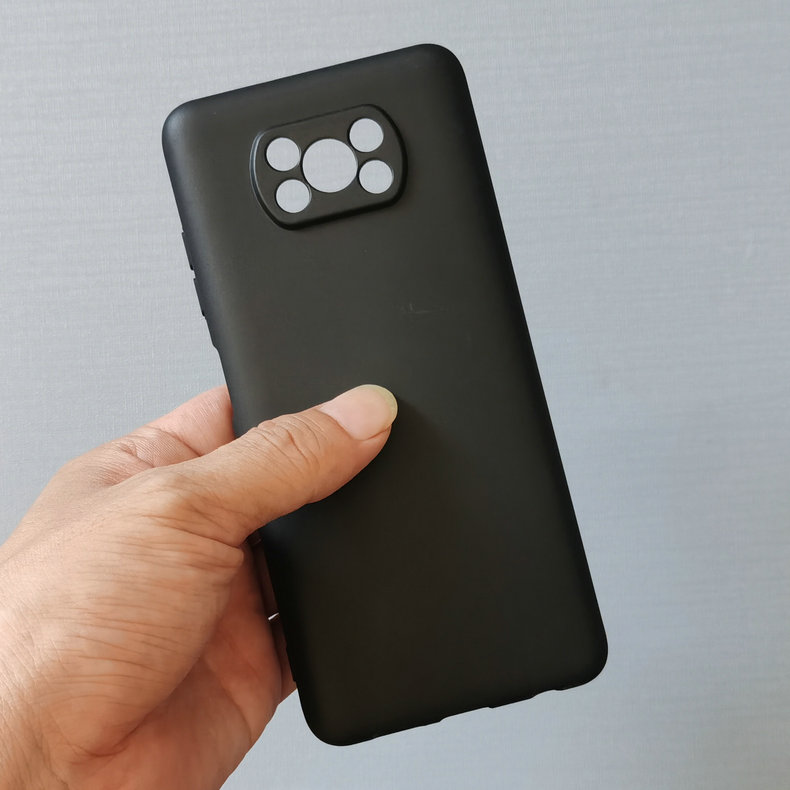 Ốp lưng dẻo đen cho xiaomi poco x3 nfc , x3 pro khoét mắt bảo vệ camera