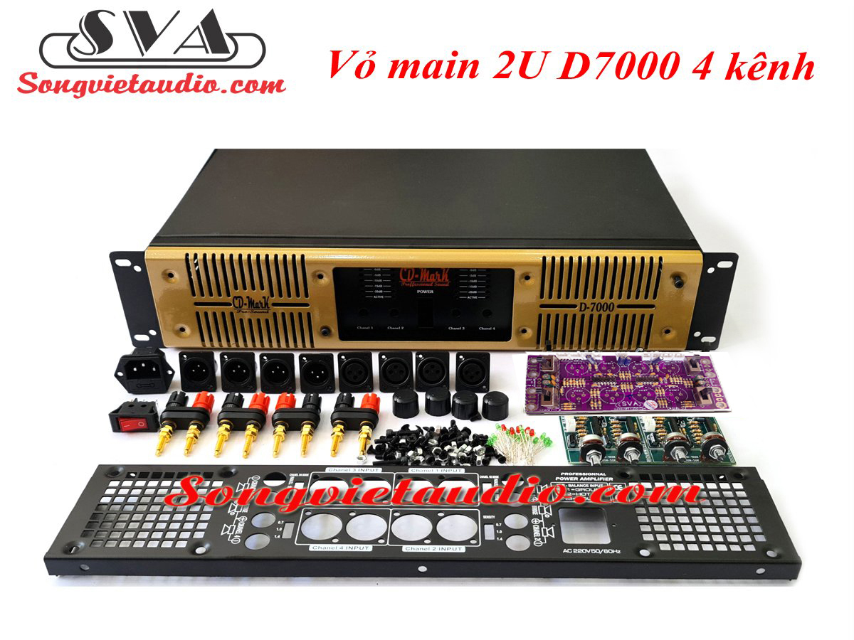 VỎ MAIN - VỎ  CỤC ĐẨY 4 KÊNH 2U D7000.