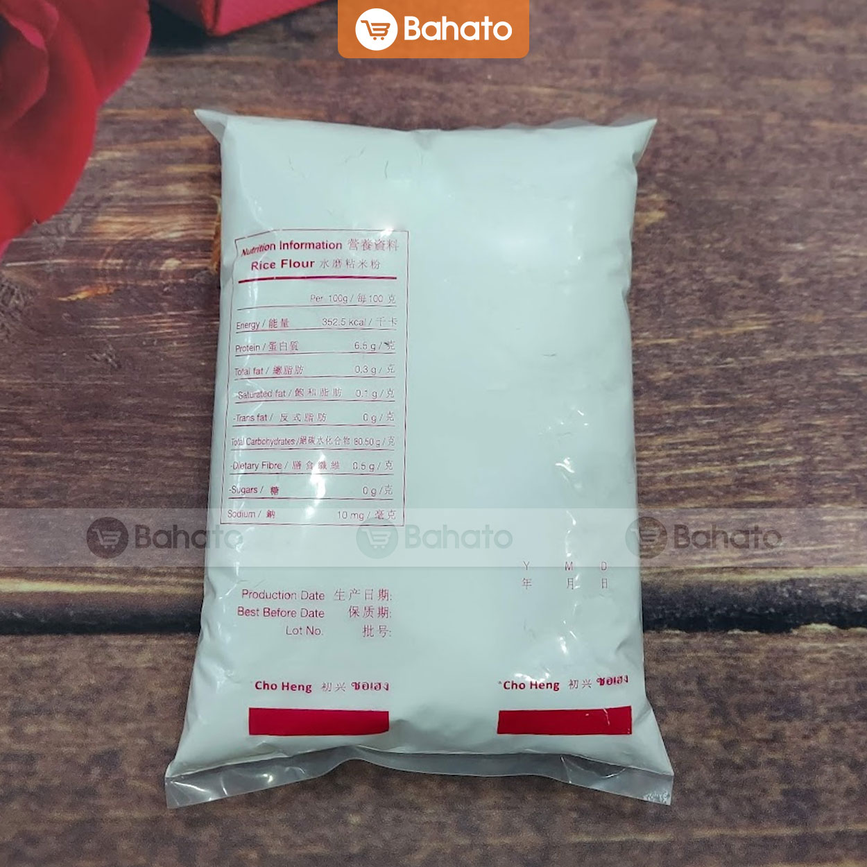Bột gạo tẻ Thái Lan (Rice Flour) nhãn đỏ gói 600g