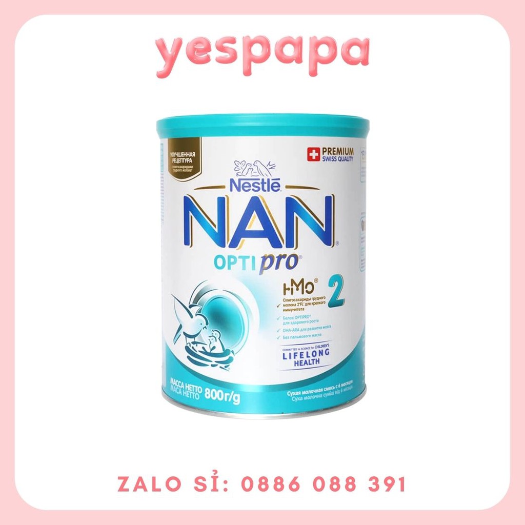 Sữa Nan Nga đủ số 1,2,3,4 800g
