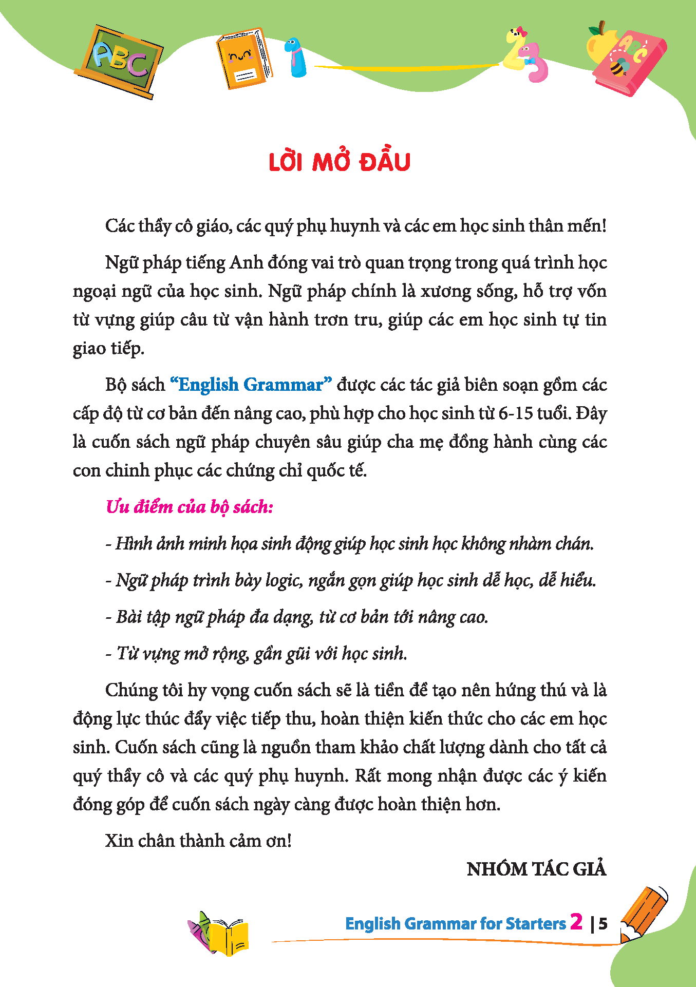 Sách - English grammar for starters 2 (có đáp án)