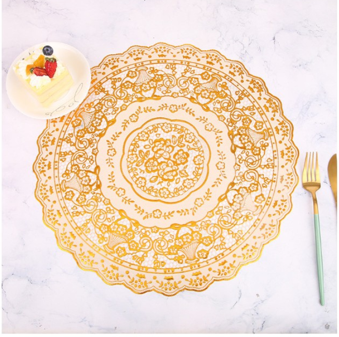 Khăn tròn trải bình hoa tròn 30cm