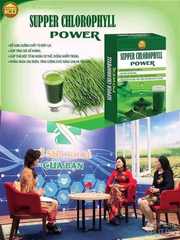 bột diệp lục chlorophyll power thải độc